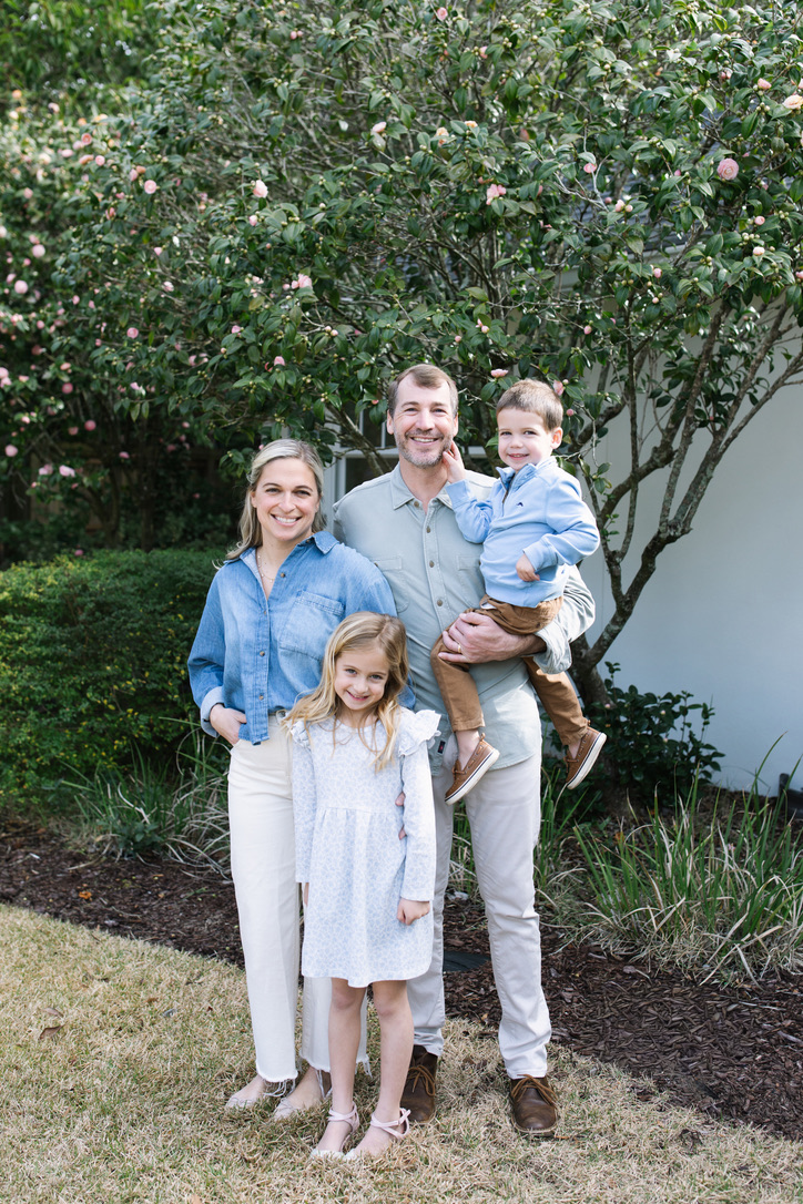 Nathan Overbey, Founder and CEO of Nonnanest, with family