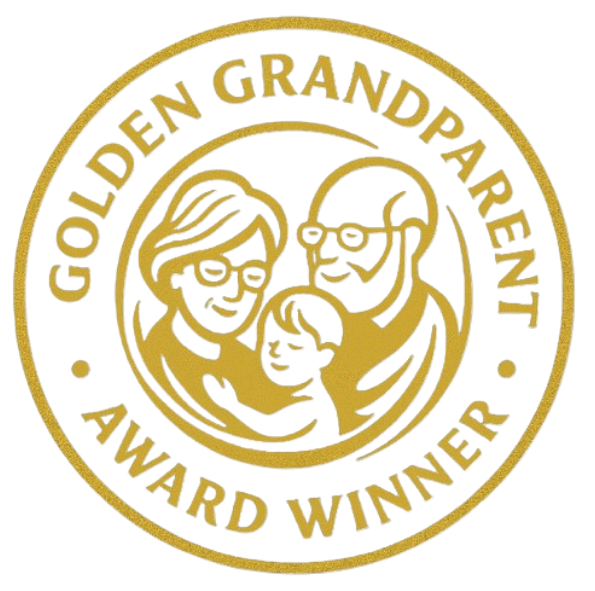 ZestYears Golden Grandparent Award winner seal